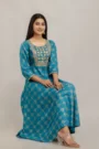 G L fashion Women's Georgette Traditional Ethnic Long Gown Western Dress