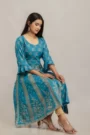 GL Fashion Blue Color Anarkali Printed Rayon Gown…