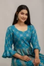 GL Fashion Blue Color Anarkali Printed Rayon Gown…